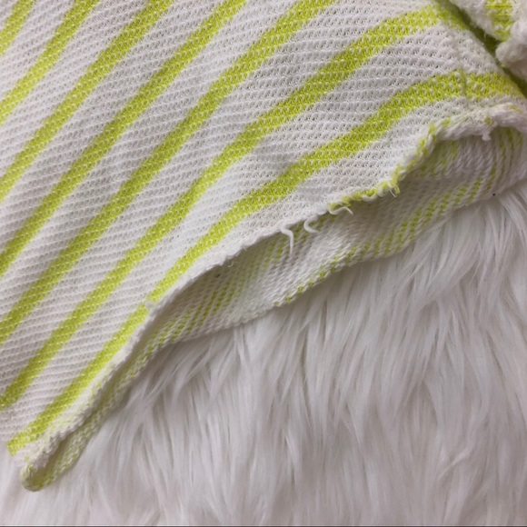 Lou & Grey Neon Green Striped Drawstring Shorts - Picture 5 of 8